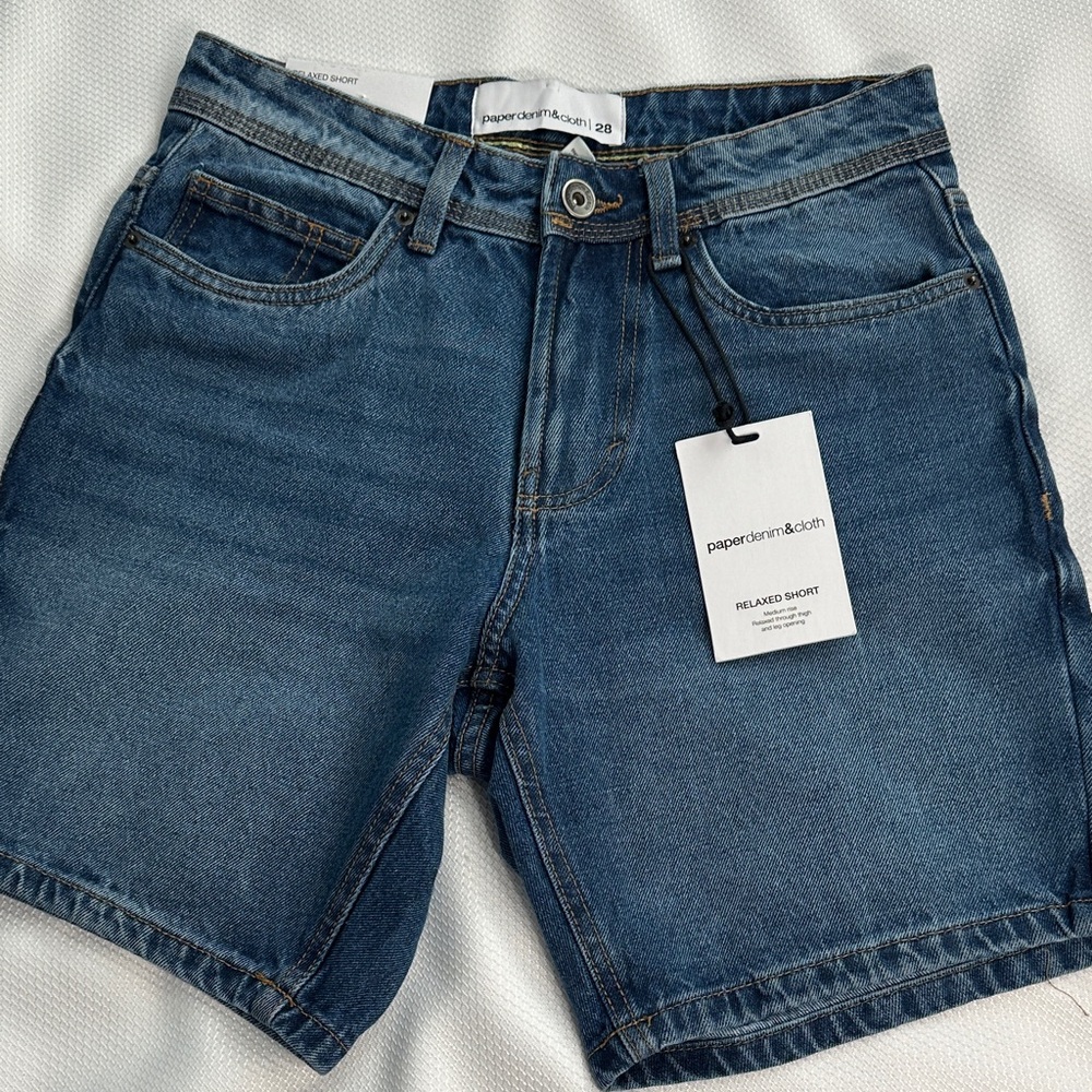 Men’s Paperdenim&cloth jean shorts